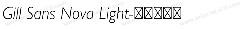 Gill Sans Nova Light字体转换
